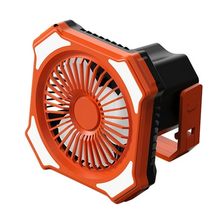 

Clearance Sale Nayueo 10000Ma Camping Fan × 1 Instruction Manual × 1 Data Cable × 1 Remote Control (With Built-In Battery) × 1 Household Fan Camping Small Fan Orange 10000Ma + Remote Control