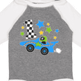 thumbnail image 4 of Inktastic Happy 1st Birthday Blue Racing Car Boys or Girls Long Sleeve Baby Bodysuit, 4 of 5