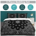 thumbnail image 3 of Bandana Pattern Bedding Set Duvet Cover Couple Bedclothes Pillowcase Customized Home Textiles Bed Set for Twin Size, 3 of 6