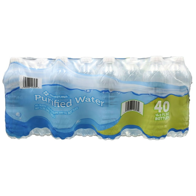 Member's Mark Purified Water, 16.9 fl. oz., 40 pk.