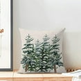 thumbnail image 2 of Christmas Pillow Covers 16x16 Inch Set of 2, Watercolor Christmas Tree Decorative Throw Pillowcase Outdoor Farmhouse Merry Christmas Cushion Cover for Sofa Couch Living Room Bed Decor, 2 of 6