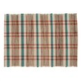 thumbnail image 3 of Fennco Styles Plaid Woven Water Hyacinth Placemats 14 x 20 Inch, Set of 4, 3 of 6