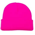 thumbnail image 4 of Chic Girl Winter Fall Solid Color Cuffed Woolen Yarn Knitted Warm Hat Cap Beanie, 4 of 8