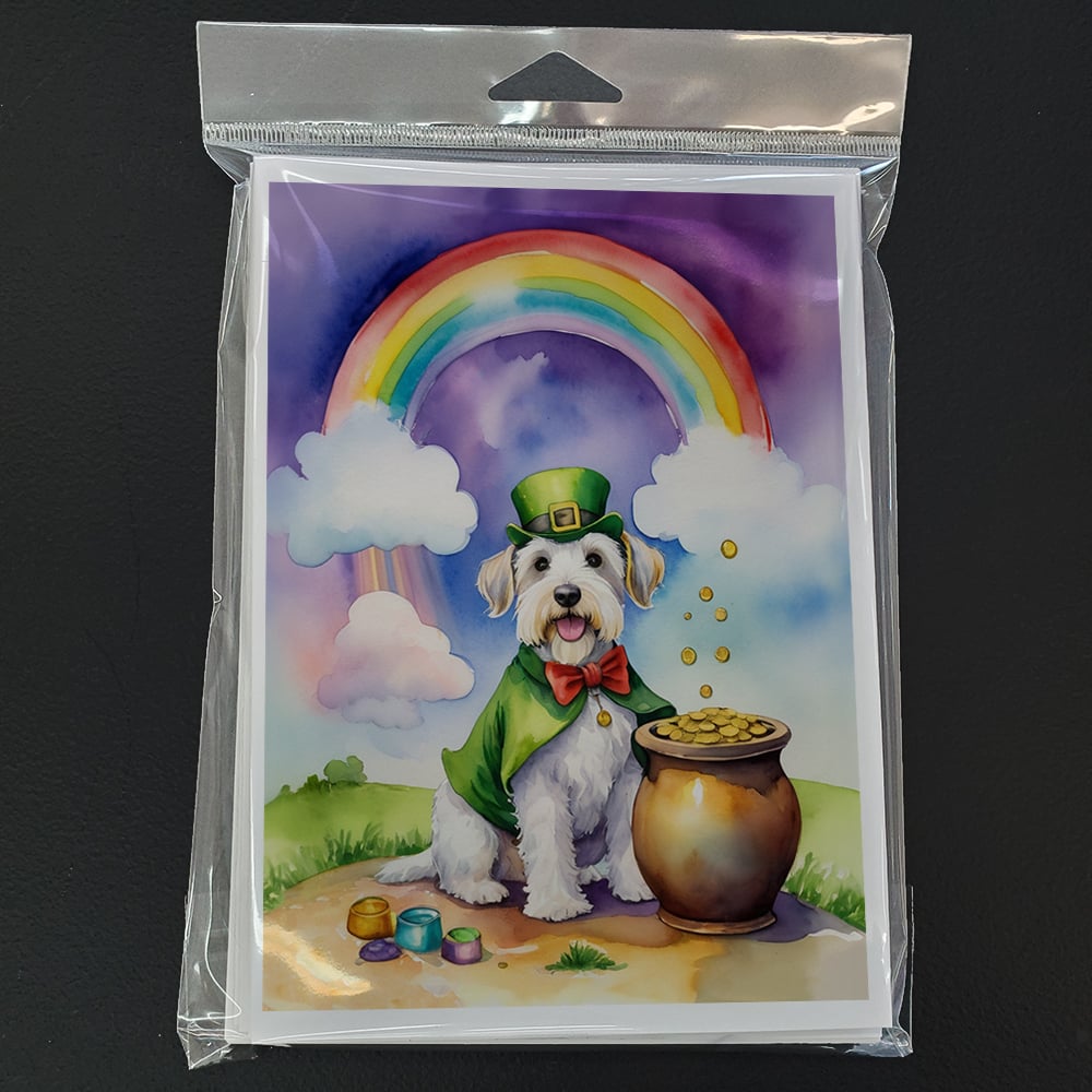 Sealyham Terrier St Patrick's Day Greeting Cards Pack of 8 7 in x 5 in