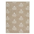thumbnail image 2 of YoGold Boho Floral Outdoor Rug – 213x160cm Large Weather-Resistant Patio Mat, Soft Beige Base B (Polyester), 2 of 5