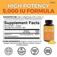 thumbnail image 3 of Viva Naturals High-Potency Vitamin D3 5,000 IU with Organic Liquid Coconut Oil, 360 Softgels, 3 of 8