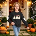 thumbnail image 6 of Futezty Boys Girls Halloween Shirts Kids Ghost Graphic Tees Raglan Long Sleeve T-Shirt 2T-7T, 6 of 7