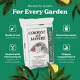 thumbnail image 3 of Michigan Peat 5240 Garden Compost and Manure Blend, 40 Pound Bag (8 Pack), 3 of 11