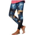 thumbnail image 2 of Nebula Print High Waisted Yoga Pants for Women Stretchy Compression Leggings Cosmic Universe Pattern Gymwear, 2 of 5