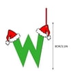 thumbnail image 2 of Christmas Ornaments,Christmas Initial Ornaments,Christmas Acrylic Letters Christmas Letter Ornaments Acrylic Decorations Hanging Christmas Tree Ornaments Christmas Indoor and Outdoor Decorations,W, 2 of 2