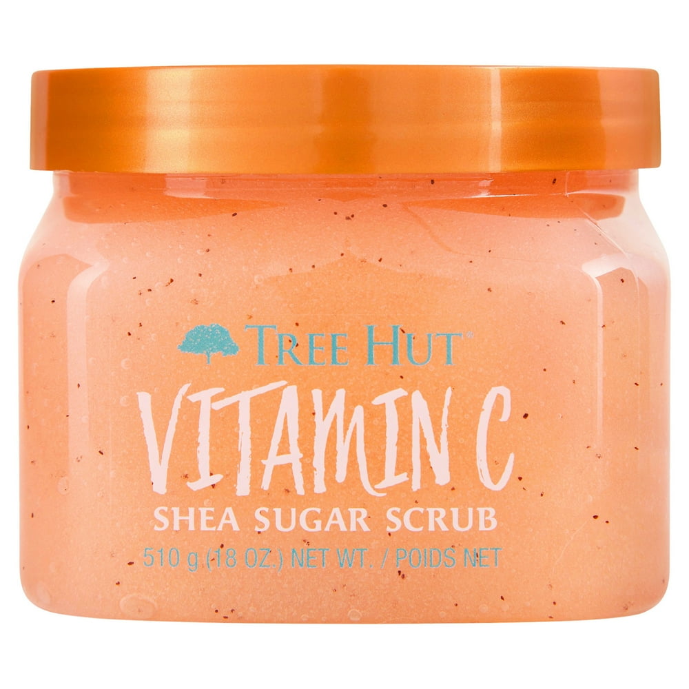 Tree Hut Shea Sugar Exfoliating Body Scrub Vitamin C, 18 Oz.