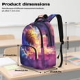 thumbnail image 6 of SCRAWLGOD Basketball Starry Sky Print School Backpack with Adjustable Padded Strap, 17 Inch 600D Polyester Backpack, Lightweight Multi-Pocket Portable Daypack, 6 of 7