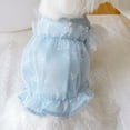 thumbnail image 2 of CSChome Robe pour Animaux Confortable Douce Respirante Motif Nœud Papillon Chien Princesse Été, 2 of 7