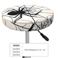 thumbnail image 4 of KLL Spiders On The Web 1 Round Bar Chair Cushion Cover 12 inch ,Bar Stool Protector with Elastic, Soft Washable, 4 of 6
