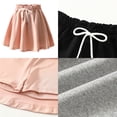 thumbnail image 6 of Fdqin Girls Skirts 4pcs Tennis Skirt with Short Elastic High Waisted Kids Athletic Running Flowy Skorts Khaki Grey White Black 5-6 Years, 6 of 11