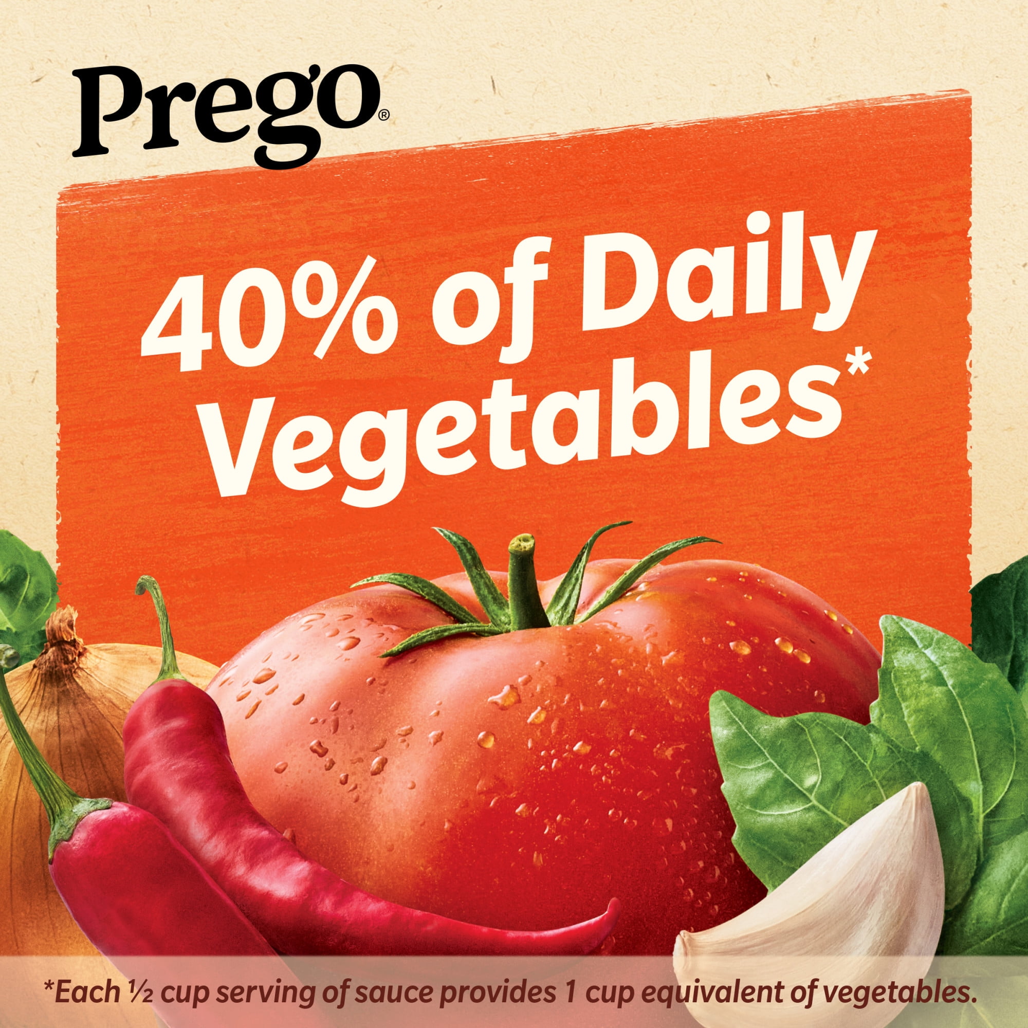 (6 pack) Prego Spicy Marinara Pasta Sauce, 24 oz Jar
