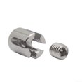 thumbnail image 1 of Stainless Steel Wire Rope Clamp for 2mm-8mm Diameter - Ideal for Wall Trellis, 1 of 6
