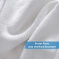 thumbnail image 3 of Anjee Super Soft Sherpa Fleece Blanket,Reversible Plush Blanket for King Size Bed,White,90 x 108 inches, 3 of 7