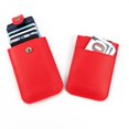 thumbnail image 1 of Soft Portable PU Leather Money storage Bag Cash Clutch Telescopic Pulled Design Wallet Stacked Card Holder Sleeve Card Case Mini Coin Purse RED, 1 of 8