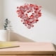 thumbnail image 4 of Guirnalda grande de flores artificiales en forma de corazón para decoración del hogar Corazón rojo blanco, 4 of 9