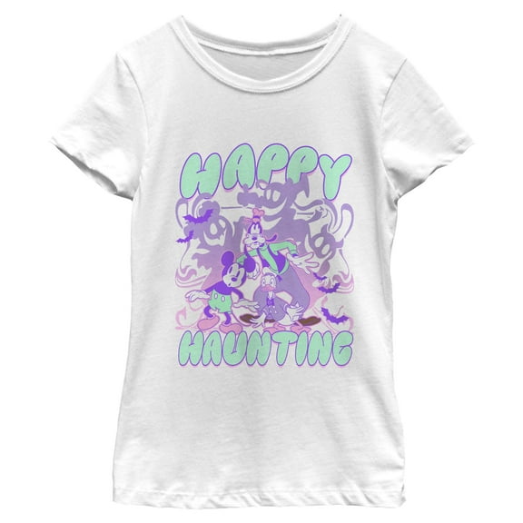 Girls Mickey & Friends Happy Haunting T Shirt