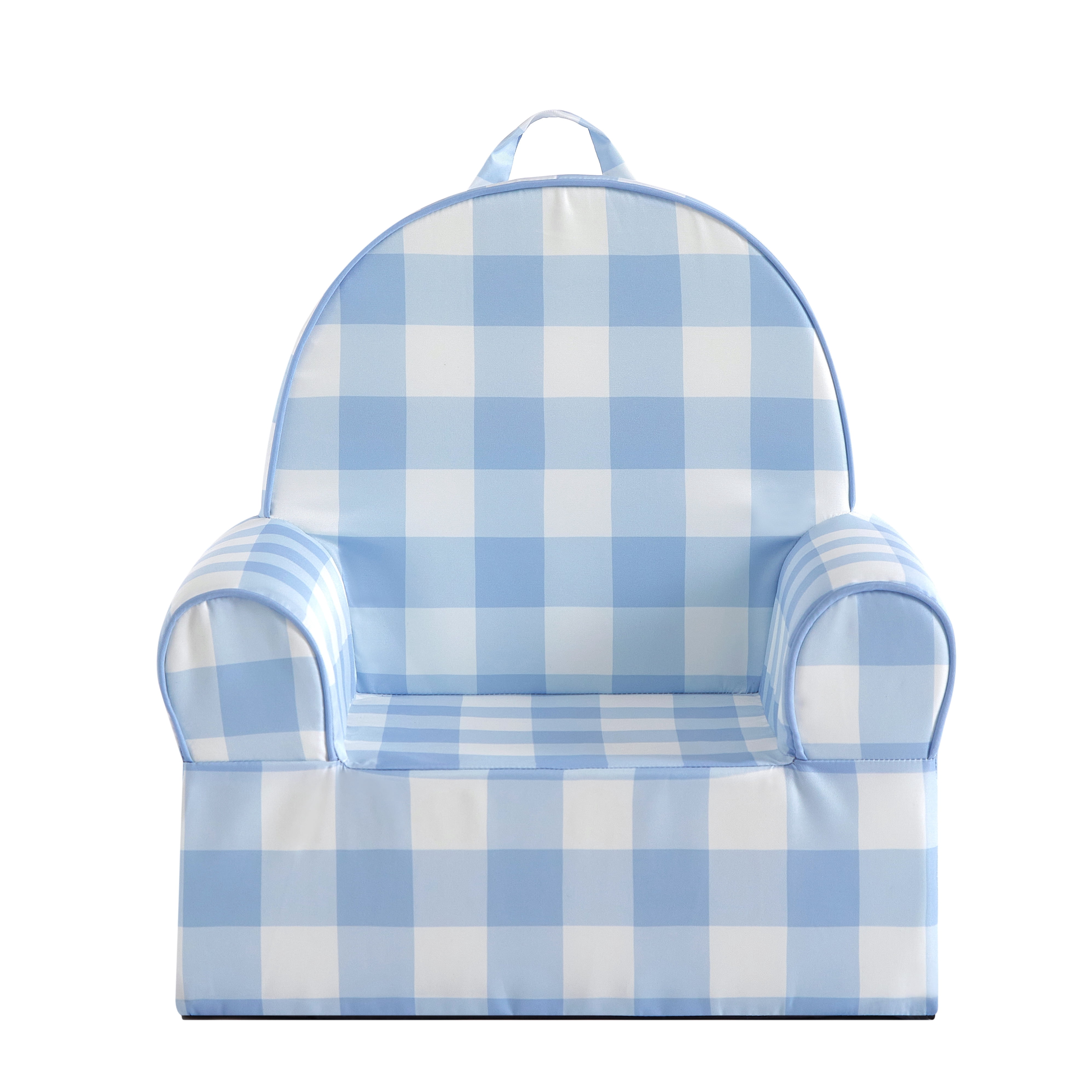 Little Next Toddler Blue Gingham Foam Chair
