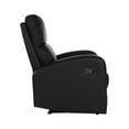 thumbnail image 6 of Lexicon Mendon Wood Pull Tab Recliner in Black, 6 of 9