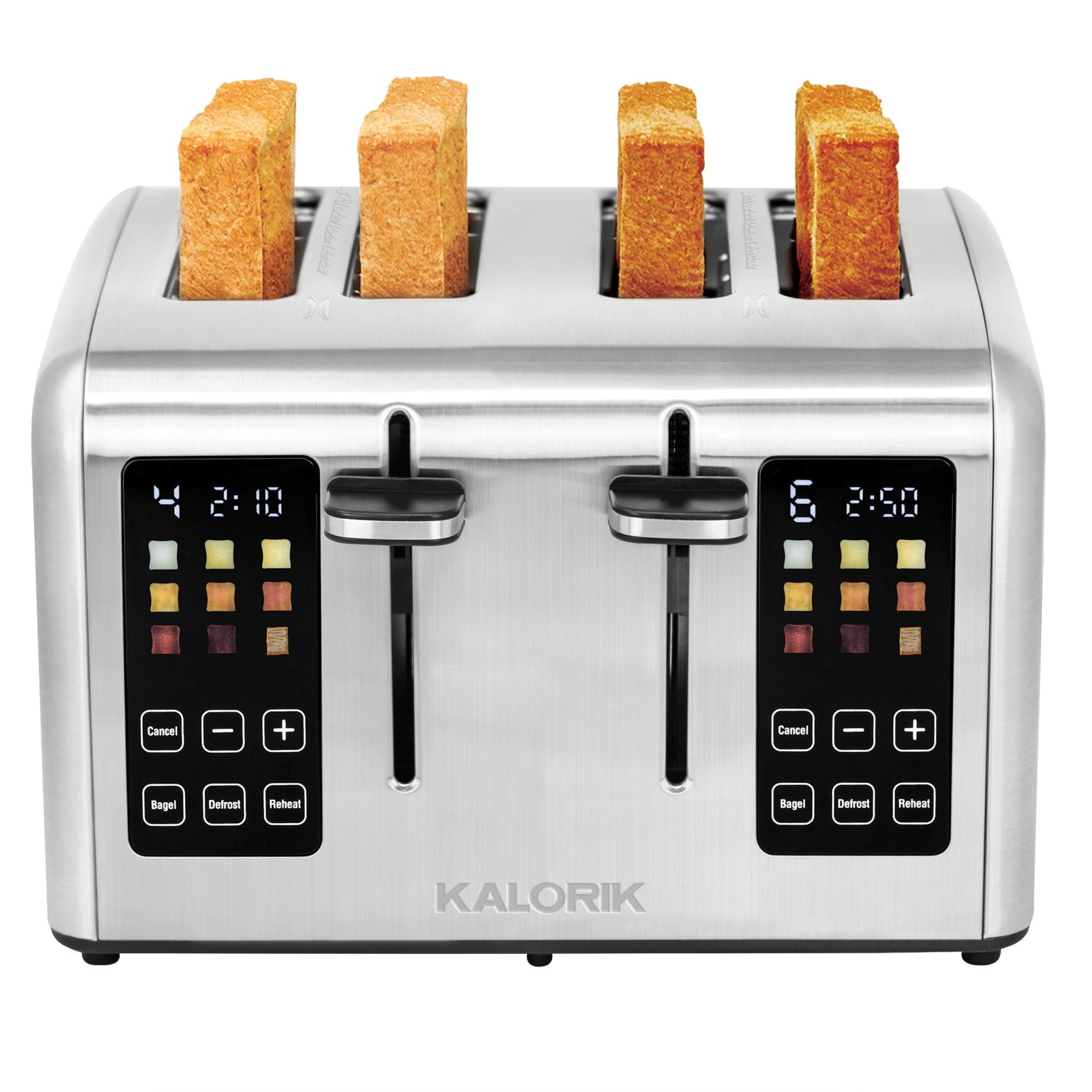 Kalorik 4 Slice Digital Toaster with Countdown Timer