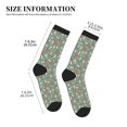 thumbnail image 3 of Pofeuu Retro Hippie Groovy Mushroom Print Crew Socks, Adult Running Hiking Socks for Youth and Adult, 3 of 7
