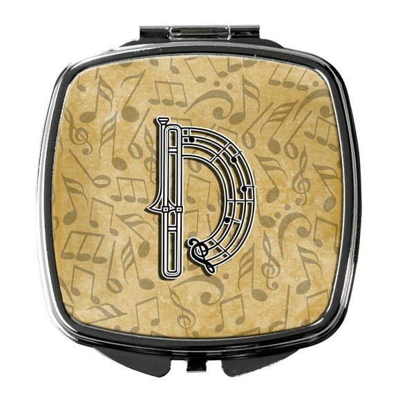 Letter D Musical Instrument Alphabet Compact Mirror