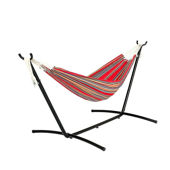Hamaca Portátil GARDECOR Roja con Base de acero