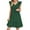 Green, variant on Antinious Ladies Summer Dress,Elegant Dresses for Women,Fashion Ladies Casual V-Neck Short Sleeve Mini Dress,Pink,XL