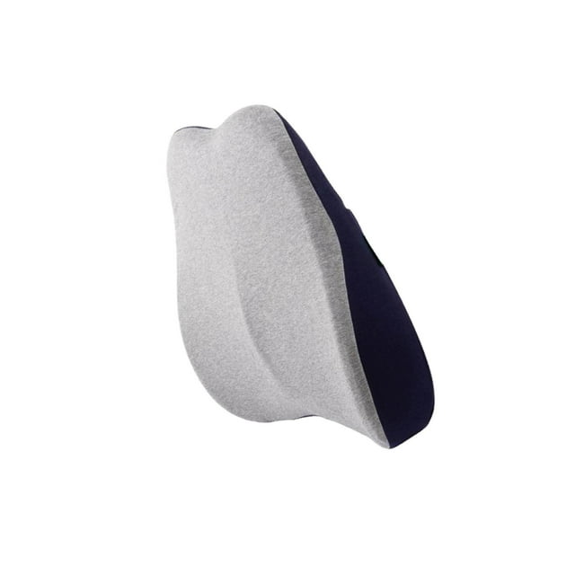 Memory Foam Lumbar Back Support Cushion Pillow for Office Chair Navy