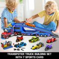 thumbnail image 2 of Set de construcción CUBIMANA City Transporter Truck con 7 coches deportivos, 2 of 9