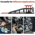 thumbnail image 4 of 2-Pack Hydraulic Car Ramps 5T/12000 lbs Heavy Duty Steel Car Lift Ramps Adjustable 9.45-13.78 In for Oil Change and Auto Repair Red, 4 of 7