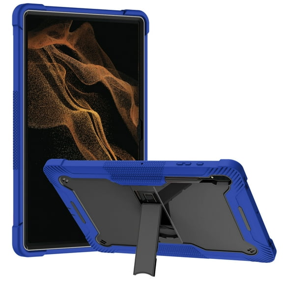 Case For Apple iPad Pro 12.9 inch (2021) Tough Tablet Strong with Kickstand Hybrid Heavy Duty High Impact Shockproof Protective Stand Tablet Cover [ Blue ]