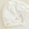 thumbnail image 5 of Halloween Hooded Poncho for Kids Fluffy Pumpkin Face Hooded Poncho (White), 5 of 7