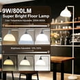 thumbnail image 4 of Anrotix Foldable LED Floor Lamp, 90-Degree Adjustable Standing Light, White, 4 of 7