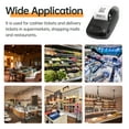 thumbnail image 2 of Receipt Printer Portable 58mm Mobile Thermal Printer Wireless BT Mini Bill Ticket Printing Compatible with Android iOS Windows with 1pcs Thermal Paper Rolls for Restaurant Supermarket Retail, 2 of 8