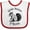 White and Red, variant on Inktastic Squirrel Whisperer in Training Boys or Girls Baby Bib