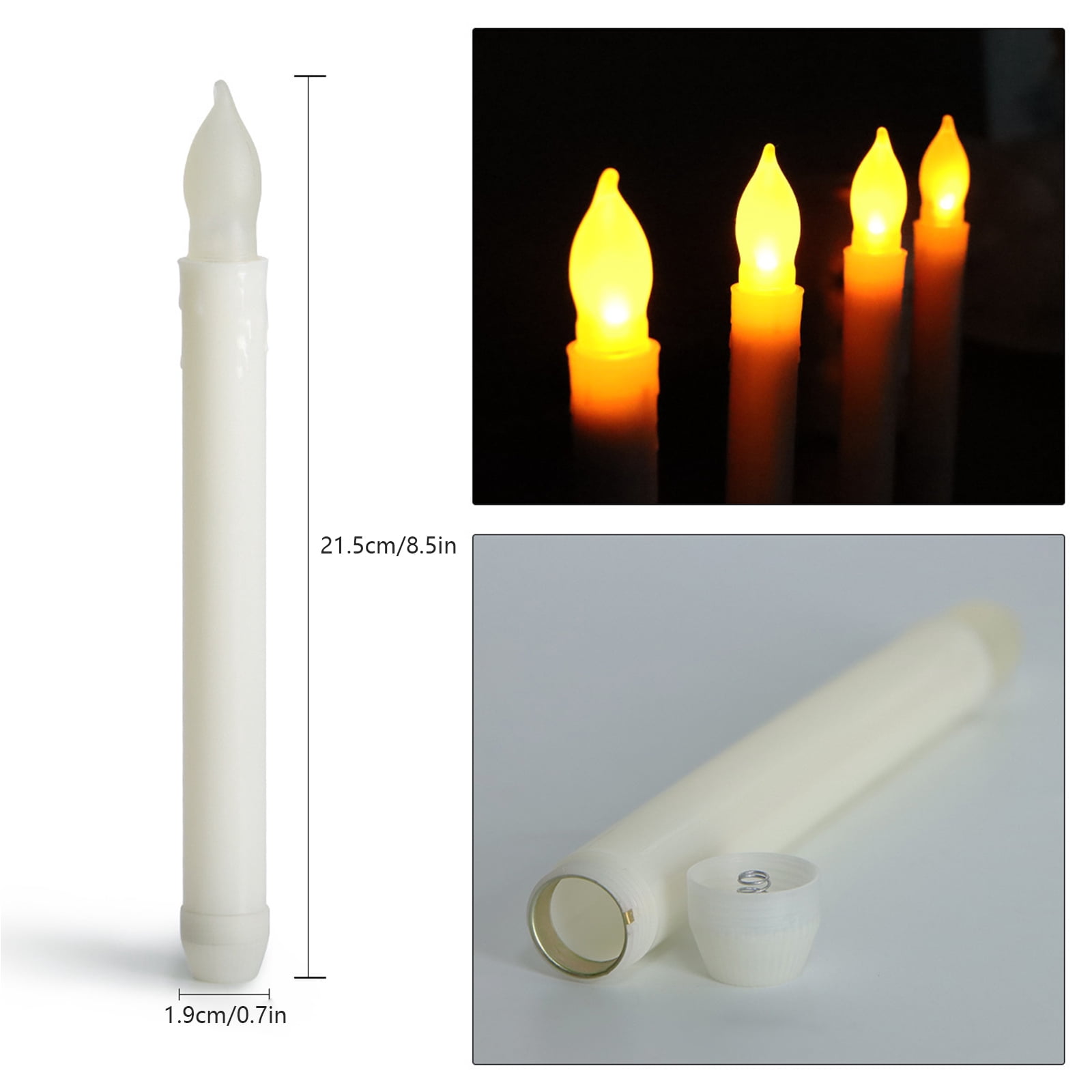Tizuqe Electric Led Candle Flameless Set of 12 Church Dining Room Decor