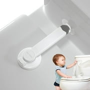 4our Kiddies Baby Toilet Lock (2 Pack) for Child Safety, Baby Proof Toilet Seat Lock with 2 Extra Pallet Fit for Most Standard Toilet, Easy Intallation Toilet Lid Lock with 2 Extra 3M Adhesive