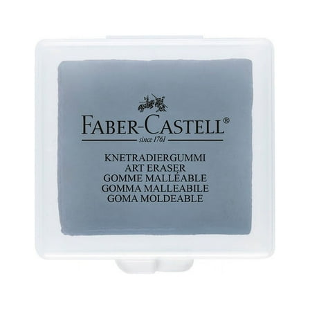 Faber-Castell Erasers - Drawing Art kneaded Erasers, Large size Grey - 4 Pack