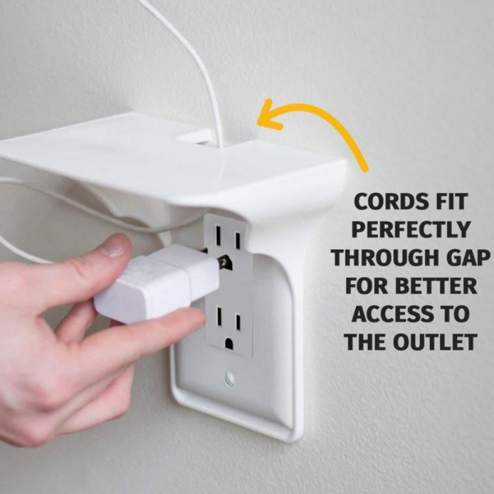 Wall Outlet  Storage Charging Socket Rack Power Perch Stand Organizer FM 