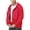 Red, variant on Pepypepy Men’s Zip Up Hoodie – 100% Cotton Fleece Sweatshirt with Front Pocket for Everyday & Outdoor Wear, Sizes S-XXL