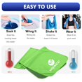 thumbnail image 4 of Toalla Refrescante Yqxcc | Paquete De 2 47"X12"" | Hielo Fresco Para El Cuello | Microfibra Suave Y Transpirable Chilly | Para Yoga, Golf, Gimnasio, Camping, Correr, Entrenamiento Y Más Actividades, 4 of 5
