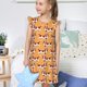 thumbnail image 4 of Fotbe Dachshund Dog Puppy Vestido de Dormir para Niñas de 3 a 10 Años, Mangas Cortas, Estilo Princesa, Pijama Camisón con Mangas Voladas-Small, 4 of 6