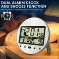 thumbnail image 6 of Keyohome Digital Wall Clock ABS Digital Alarm Timer Large Display Electronic Smart Alarm Easy to Read Electronic Clock for Home, 6 of 10
