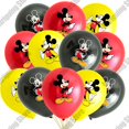 thumbnail image 3 of Suministros de fiesta de cumpleaños de Mickey Mouse de Disney, mantel, platos, vasos, servilletas, globos, adornos para pasteles, decoraciones para baño de bebé para niños, 3 of 4