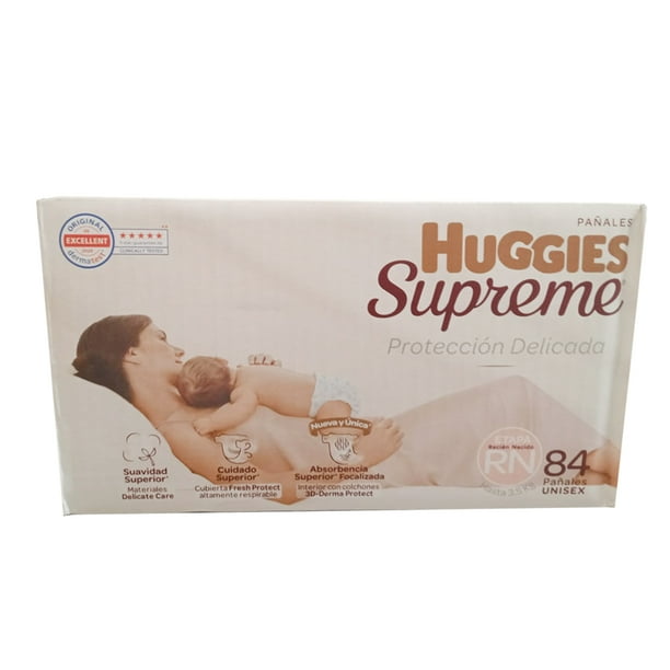 Pañales Huggies Supreme® Recién Nacido 84 Pzs Unisex